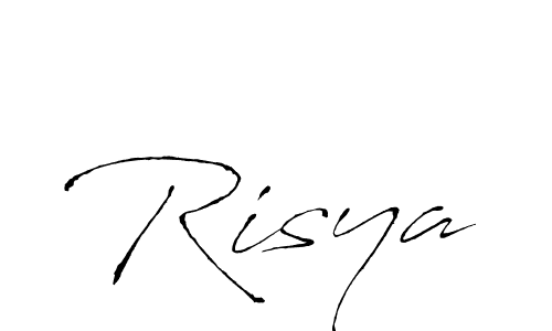 Create a beautiful signature design for name Risya. With this signature (Antro_Vectra) fonts, you can make a handwritten signature for free. Risya signature style 6 images and pictures png