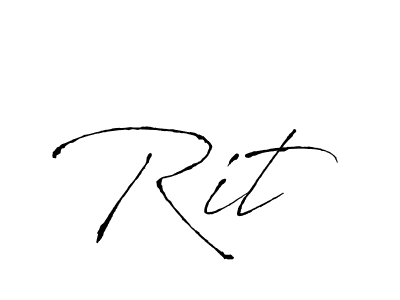 Design your own signature with our free online signature maker. With this signature software, you can create a handwritten (Antro_Vectra) signature for name Rit . Rit  signature style 6 images and pictures png