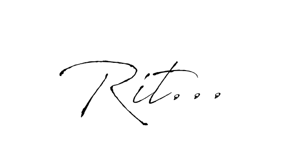 How to make Rit... signature? Antro_Vectra is a professional autograph style. Create handwritten signature for Rit... name. Rit... signature style 6 images and pictures png