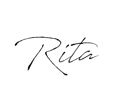 You should practise on your own different ways (Antro_Vectra) to write your name (Rita) in signature. don't let someone else do it for you. Rita signature style 6 images and pictures png