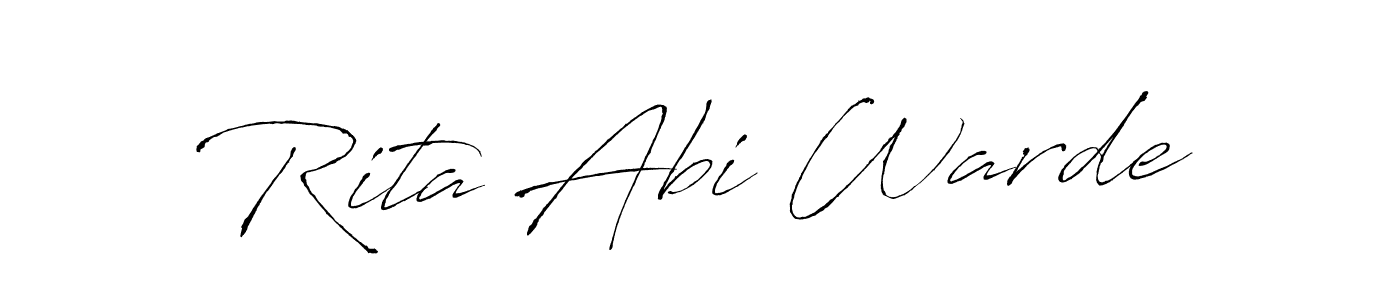 Use a signature maker to create a handwritten signature online. With this signature software, you can design (Antro_Vectra) your own signature for name Rita Abi Warde. Rita Abi Warde signature style 6 images and pictures png