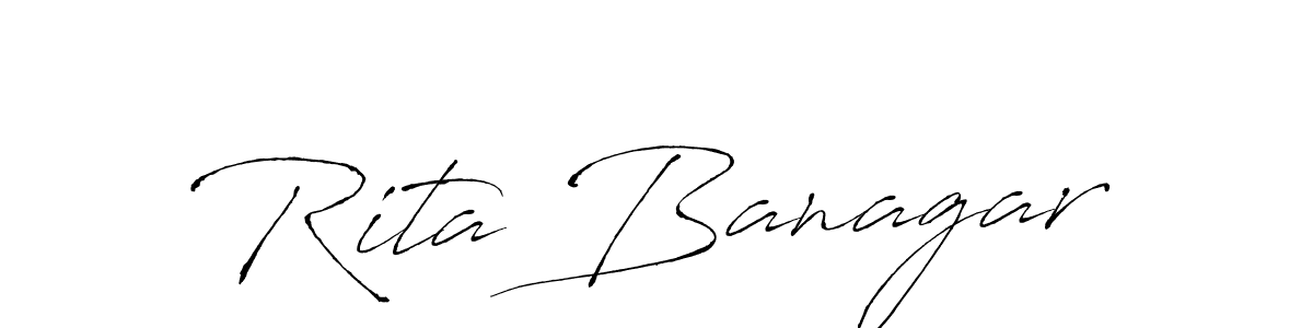 The best way (Antro_Vectra) to make a short signature is to pick only two or three words in your name. The name Rita Banagar include a total of six letters. For converting this name. Rita Banagar signature style 6 images and pictures png