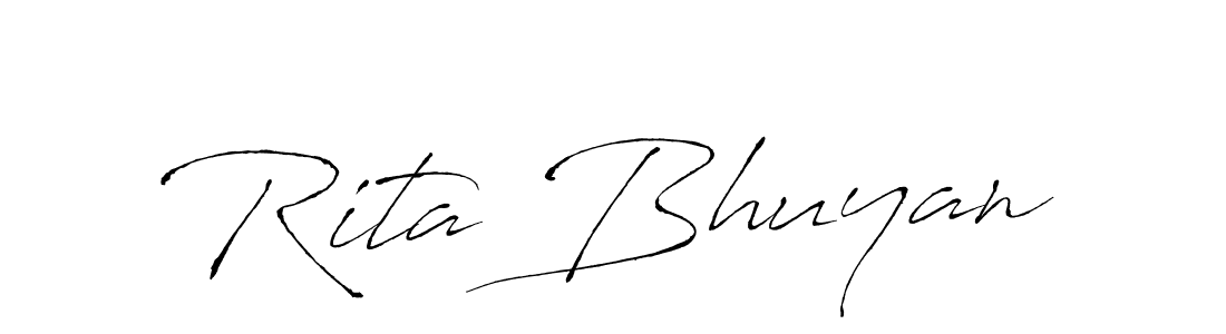 Rita Bhuyan stylish signature style. Best Handwritten Sign (Antro_Vectra) for my name. Handwritten Signature Collection Ideas for my name Rita Bhuyan. Rita Bhuyan signature style 6 images and pictures png
