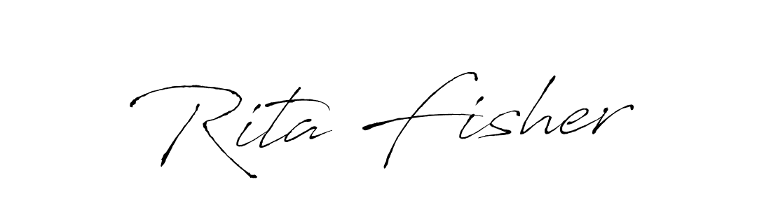 Create a beautiful signature design for name Rita Fisher. With this signature (Antro_Vectra) fonts, you can make a handwritten signature for free. Rita Fisher signature style 6 images and pictures png