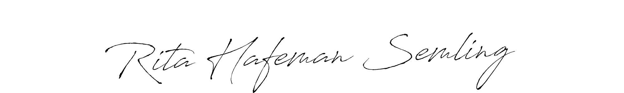 Make a beautiful signature design for name Rita Hafeman Semling. Use this online signature maker to create a handwritten signature for free. Rita Hafeman Semling signature style 6 images and pictures png