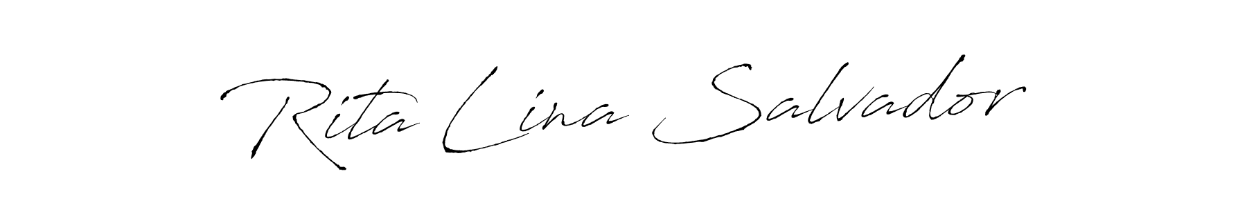 The best way (Antro_Vectra) to make a short signature is to pick only two or three words in your name. The name Rita Lina Salvador include a total of six letters. For converting this name. Rita Lina Salvador signature style 6 images and pictures png