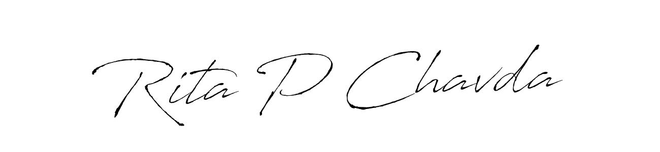 Use a signature maker to create a handwritten signature online. With this signature software, you can design (Antro_Vectra) your own signature for name Rita P Chavda. Rita P Chavda signature style 6 images and pictures png