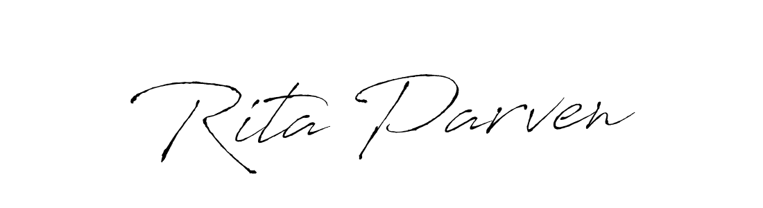 Best and Professional Signature Style for Rita Parven. Antro_Vectra Best Signature Style Collection. Rita Parven signature style 6 images and pictures png