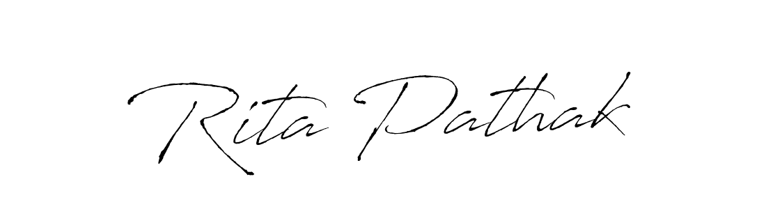 Make a beautiful signature design for name Rita Pathak. With this signature (Antro_Vectra) style, you can create a handwritten signature for free. Rita Pathak signature style 6 images and pictures png