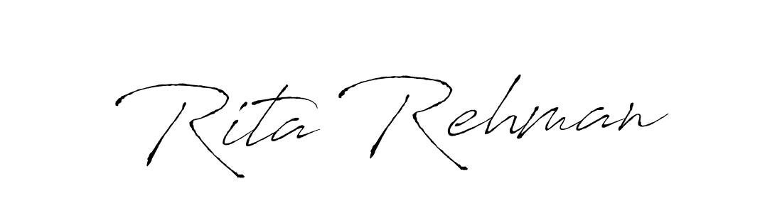 Antro_Vectra is a professional signature style that is perfect for those who want to add a touch of class to their signature. It is also a great choice for those who want to make their signature more unique. Get Rita Rehman name to fancy signature for free. Rita Rehman signature style 6 images and pictures png