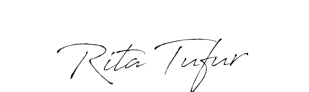 Make a beautiful signature design for name Rita Tufur. With this signature (Antro_Vectra) style, you can create a handwritten signature for free. Rita Tufur signature style 6 images and pictures png