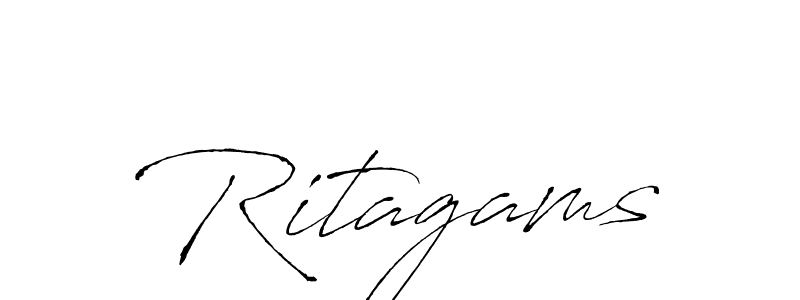 Use a signature maker to create a handwritten signature online. With this signature software, you can design (Antro_Vectra) your own signature for name Ritagams. Ritagams signature style 6 images and pictures png
