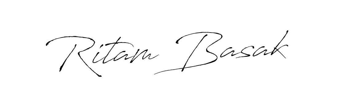 How to make Ritam Basak name signature. Use Antro_Vectra style for creating short signs online. This is the latest handwritten sign. Ritam Basak signature style 6 images and pictures png