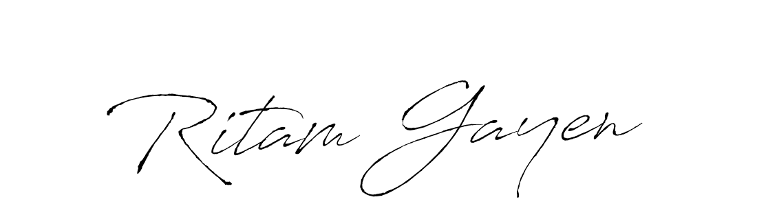 It looks lik you need a new signature style for name Ritam Gayen. Design unique handwritten (Antro_Vectra) signature with our free signature maker in just a few clicks. Ritam Gayen signature style 6 images and pictures png