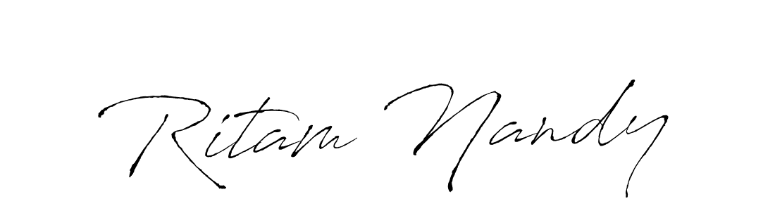 Similarly Antro_Vectra is the best handwritten signature design. Signature creator online .You can use it as an online autograph creator for name Ritam Nandy. Ritam Nandy signature style 6 images and pictures png