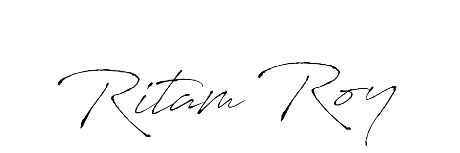 Antro_Vectra is a professional signature style that is perfect for those who want to add a touch of class to their signature. It is also a great choice for those who want to make their signature more unique. Get Ritam Roy name to fancy signature for free. Ritam Roy signature style 6 images and pictures png
