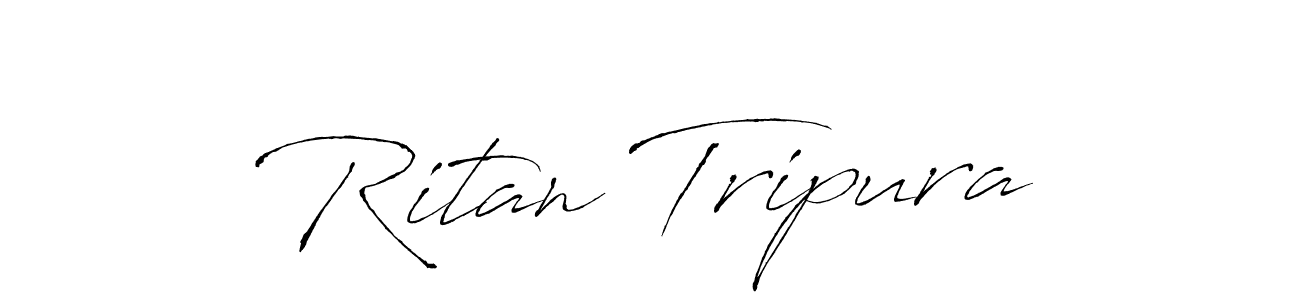 The best way (Antro_Vectra) to make a short signature is to pick only two or three words in your name. The name Ritan Tripura include a total of six letters. For converting this name. Ritan Tripura signature style 6 images and pictures png