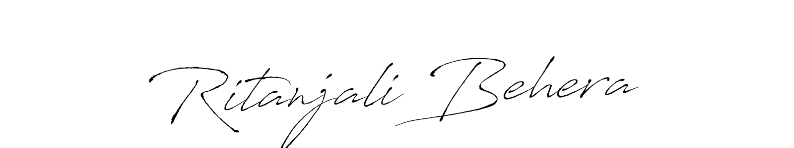 Design your own signature with our free online signature maker. With this signature software, you can create a handwritten (Antro_Vectra) signature for name Ritanjali Behera. Ritanjali Behera signature style 6 images and pictures png