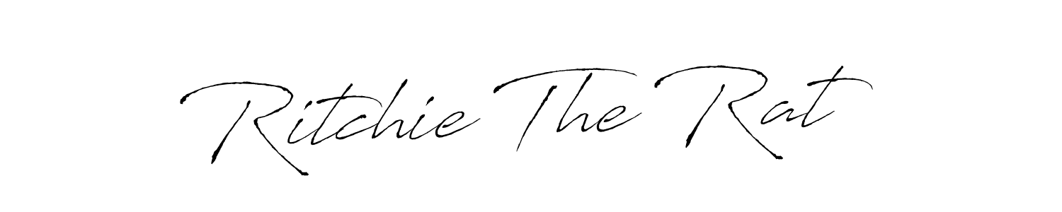 Make a beautiful signature design for name Ritchie The Rat. With this signature (Antro_Vectra) style, you can create a handwritten signature for free. Ritchie The Rat signature style 6 images and pictures png