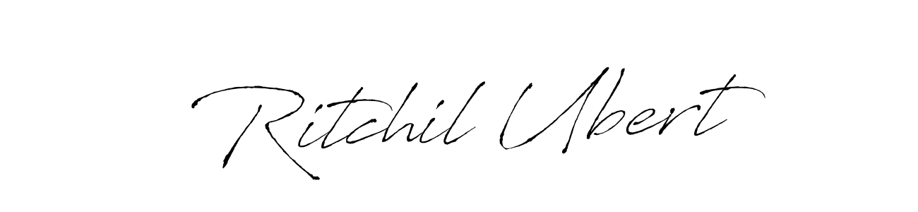 Use a signature maker to create a handwritten signature online. With this signature software, you can design (Antro_Vectra) your own signature for name Ritchil Ubert. Ritchil Ubert signature style 6 images and pictures png