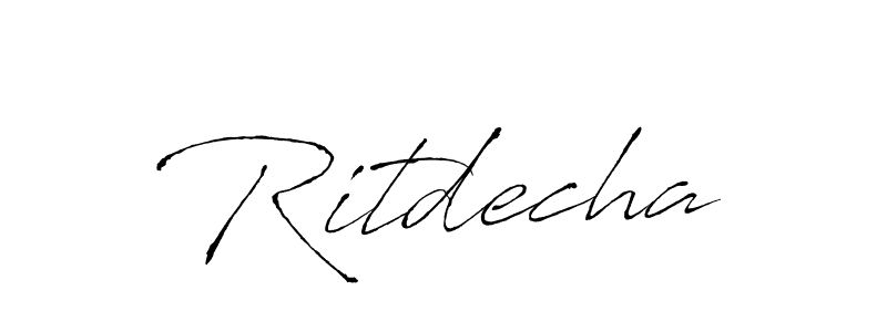 if you are searching for the best signature style for your name Ritdecha. so please give up your signature search. here we have designed multiple signature styles  using Antro_Vectra. Ritdecha signature style 6 images and pictures png