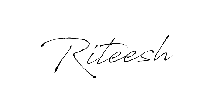 How to make Riteesh signature? Antro_Vectra is a professional autograph style. Create handwritten signature for Riteesh name. Riteesh signature style 6 images and pictures png