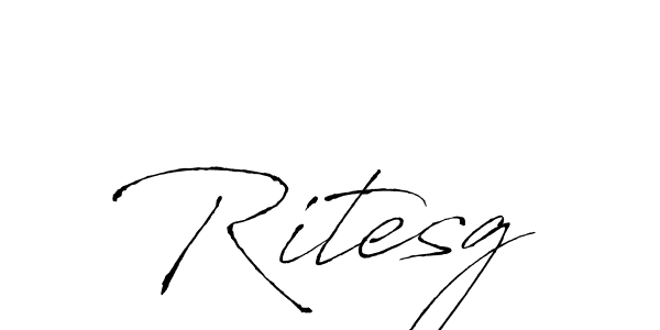 Use a signature maker to create a handwritten signature online. With this signature software, you can design (Antro_Vectra) your own signature for name Ritesg. Ritesg signature style 6 images and pictures png