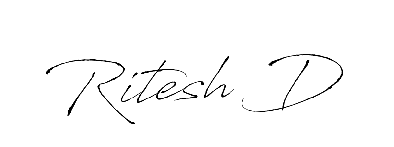 You can use this online signature creator to create a handwritten signature for the name Ritesh D. This is the best online autograph maker. Ritesh D signature style 6 images and pictures png