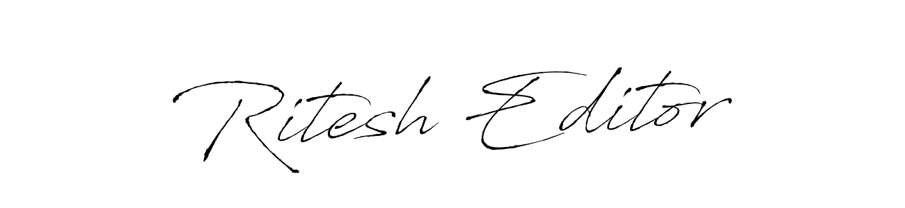 See photos of Ritesh Editor official signature by Spectra . Check more albums & portfolios. Read reviews & check more about Antro_Vectra font. Ritesh Editor signature style 6 images and pictures png