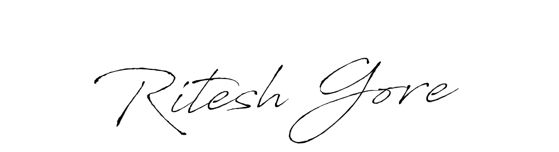 How to Draw Ritesh Gore signature style? Antro_Vectra is a latest design signature styles for name Ritesh Gore. Ritesh Gore signature style 6 images and pictures png