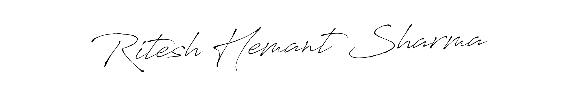 Also You can easily find your signature by using the search form. We will create Ritesh Hemant Sharma name handwritten signature images for you free of cost using Antro_Vectra sign style. Ritesh Hemant Sharma signature style 6 images and pictures png