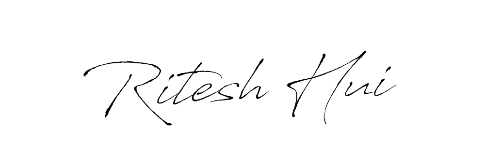 if you are searching for the best signature style for your name Ritesh Hui. so please give up your signature search. here we have designed multiple signature styles  using Antro_Vectra. Ritesh Hui signature style 6 images and pictures png