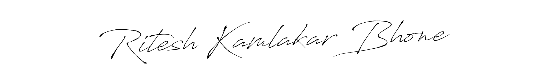 Make a beautiful signature design for name Ritesh Kamlakar Bhone. With this signature (Antro_Vectra) style, you can create a handwritten signature for free. Ritesh Kamlakar Bhone signature style 6 images and pictures png
