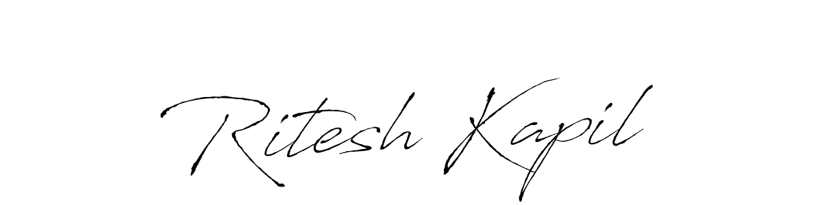 Also You can easily find your signature by using the search form. We will create Ritesh Kapil name handwritten signature images for you free of cost using Antro_Vectra sign style. Ritesh Kapil signature style 6 images and pictures png