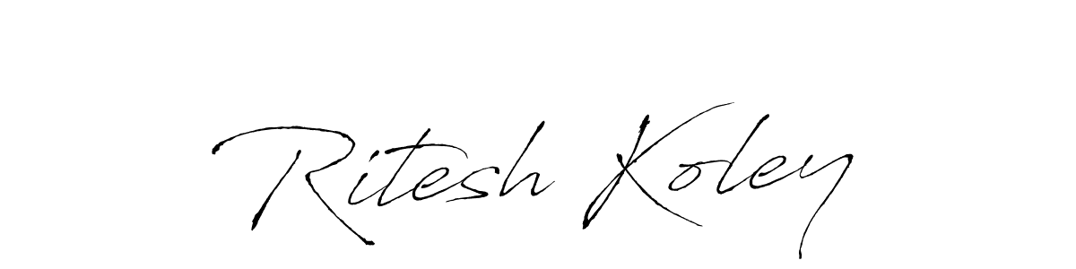 You can use this online signature creator to create a handwritten signature for the name Ritesh Koley. This is the best online autograph maker. Ritesh Koley signature style 6 images and pictures png