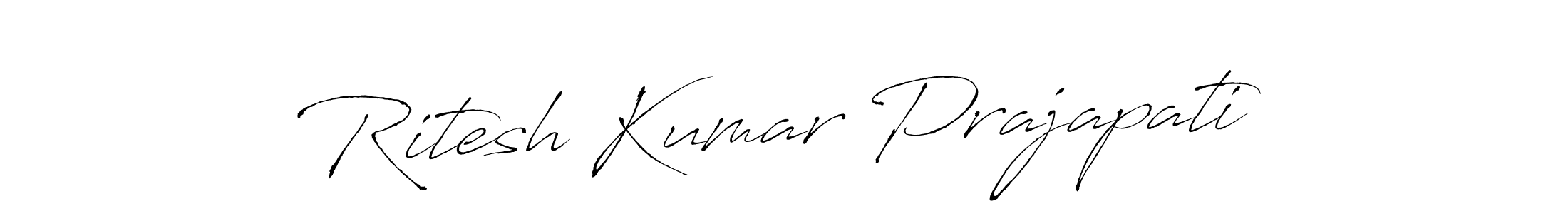 Ritesh Kumar Prajapati stylish signature style. Best Handwritten Sign (Antro_Vectra) for my name. Handwritten Signature Collection Ideas for my name Ritesh Kumar Prajapati. Ritesh Kumar Prajapati signature style 6 images and pictures png
