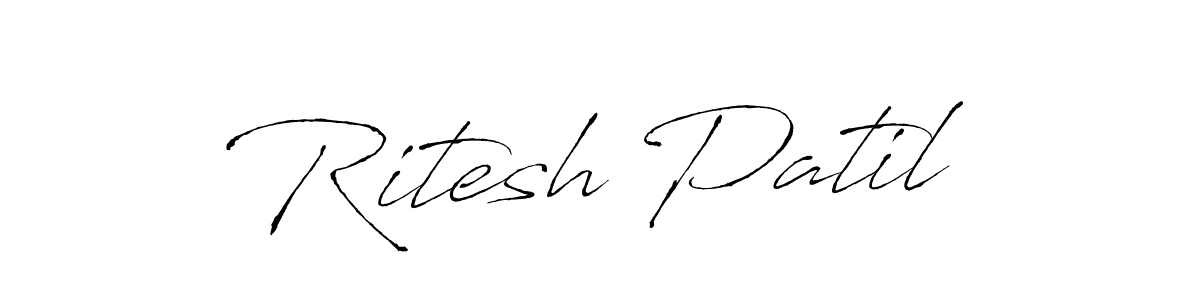 Use a signature maker to create a handwritten signature online. With this signature software, you can design (Antro_Vectra) your own signature for name Ritesh Patil. Ritesh Patil signature style 6 images and pictures png