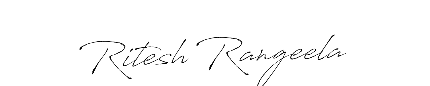 Create a beautiful signature design for name Ritesh Rangeela. With this signature (Antro_Vectra) fonts, you can make a handwritten signature for free. Ritesh Rangeela signature style 6 images and pictures png