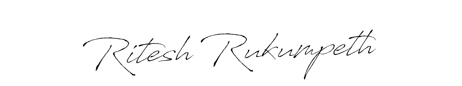 The best way (Antro_Vectra) to make a short signature is to pick only two or three words in your name. The name Ritesh Rukumpeth include a total of six letters. For converting this name. Ritesh Rukumpeth signature style 6 images and pictures png