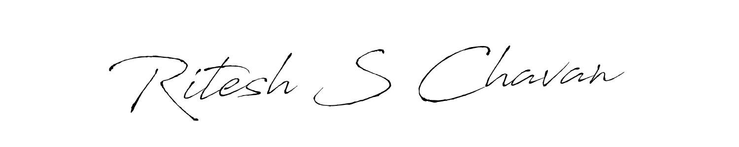 Also we have Ritesh S Chavan name is the best signature style. Create professional handwritten signature collection using Antro_Vectra autograph style. Ritesh S Chavan signature style 6 images and pictures png