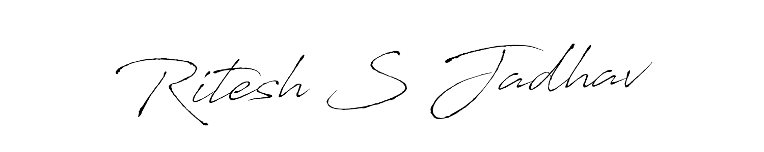 Similarly Antro_Vectra is the best handwritten signature design. Signature creator online .You can use it as an online autograph creator for name Ritesh S Jadhav. Ritesh S Jadhav signature style 6 images and pictures png