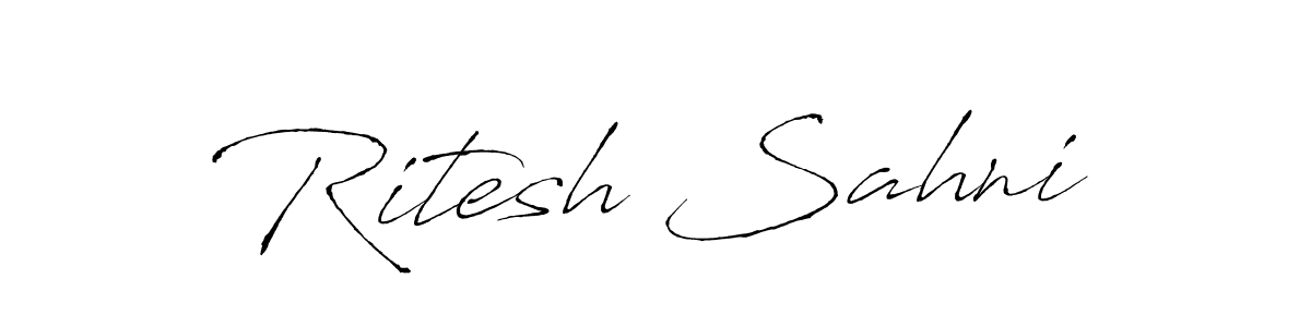 This is the best signature style for the Ritesh Sahni name. Also you like these signature font (Antro_Vectra). Mix name signature. Ritesh Sahni signature style 6 images and pictures png