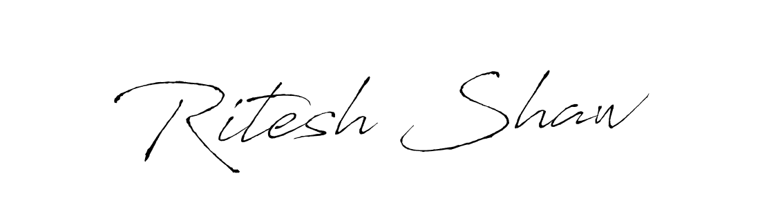 The best way (Antro_Vectra) to make a short signature is to pick only two or three words in your name. The name Ritesh Shaw include a total of six letters. For converting this name. Ritesh Shaw signature style 6 images and pictures png