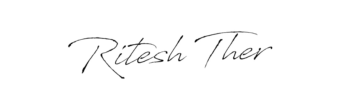 Make a beautiful signature design for name Ritesh Ther. Use this online signature maker to create a handwritten signature for free. Ritesh Ther signature style 6 images and pictures png