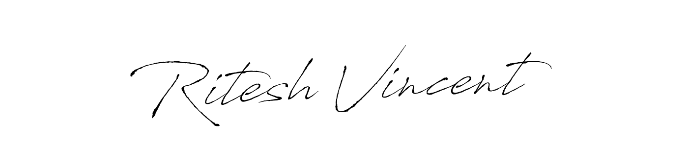 It looks lik you need a new signature style for name Ritesh Vincent. Design unique handwritten (Antro_Vectra) signature with our free signature maker in just a few clicks. Ritesh Vincent signature style 6 images and pictures png