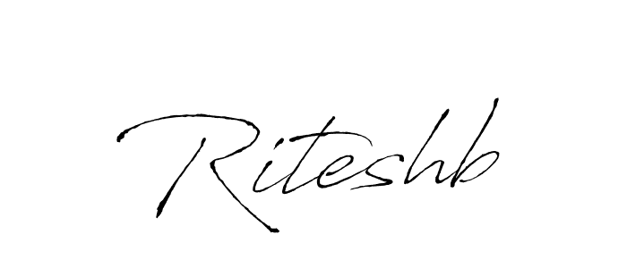 if you are searching for the best signature style for your name Riteshb. so please give up your signature search. here we have designed multiple signature styles  using Antro_Vectra. Riteshb signature style 6 images and pictures png