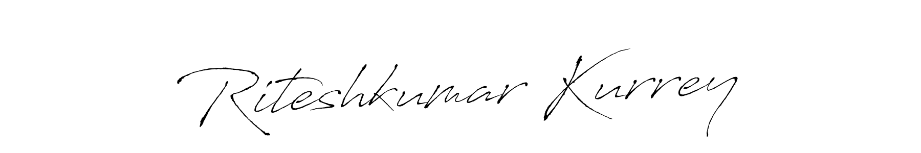 Create a beautiful signature design for name Riteshkumar Kurrey. With this signature (Antro_Vectra) fonts, you can make a handwritten signature for free. Riteshkumar Kurrey signature style 6 images and pictures png