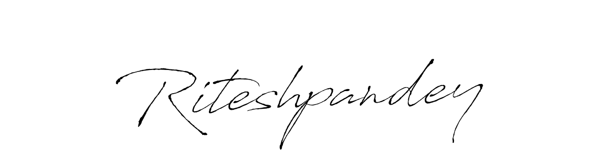 How to make Riteshpandey signature? Antro_Vectra is a professional autograph style. Create handwritten signature for Riteshpandey name. Riteshpandey signature style 6 images and pictures png
