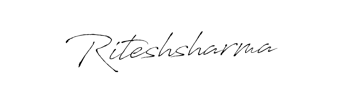 The best way (Antro_Vectra) to make a short signature is to pick only two or three words in your name. The name Riteshsharma include a total of six letters. For converting this name. Riteshsharma signature style 6 images and pictures png