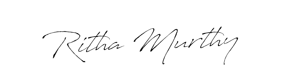 Ritha Murthy stylish signature style. Best Handwritten Sign (Antro_Vectra) for my name. Handwritten Signature Collection Ideas for my name Ritha Murthy. Ritha Murthy signature style 6 images and pictures png